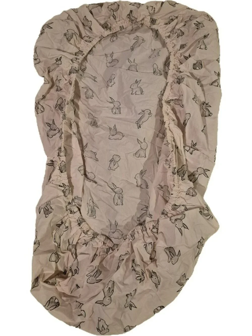 Crate & Kids Pink Bunny Crib Fitted Sheet 28x52x8in Pink Cotton Baby Bed RETIRED